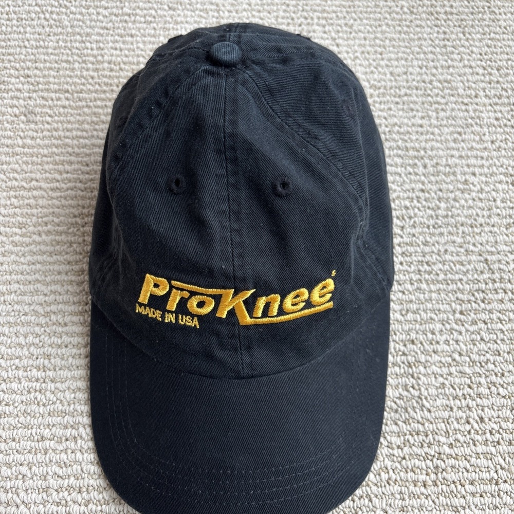 ProKnee Made in USA Cotton Strapback Baseball Hat Cap Adjustable - Picture 3 of 8
